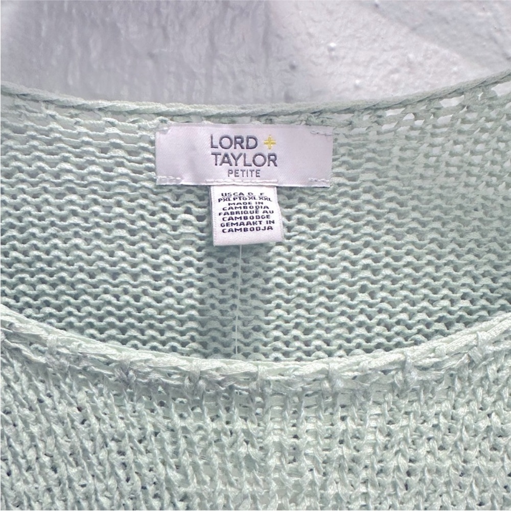 🆕 Lord & Taylor Green Light Sweater - Petite XLarge - Picture 4 of 6